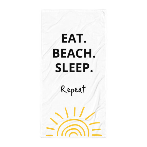 Handtuch “Eat. Sleep. Beach. Repeat”